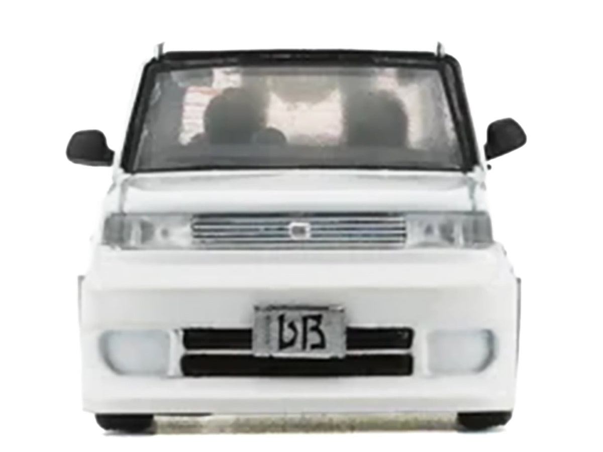 Toyota bB 2000 Van White with Extra Accessories 1/64 Diecast Model Car by BM Creations-BM Creations-ModelCars.com