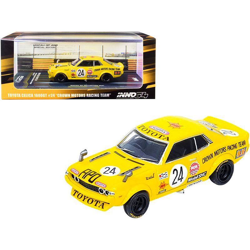 Toyota Celica 1600GT RHD (Right Hand Drive) 24 Nobuhide Tachi "Crown Motors Racing Team" Winner Macau Guia Race (1974) "MGP Collection 2021" 1/64 Diecast Model Car by Inno Models-Inno Models-ModelCars.com
