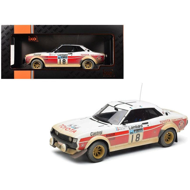 Toyota Celica 2000 GT (RA21) #18 Jean-Luc Therier - Michel Vial (Dirty Version) "RAC Rally" (1977) 1/18 Diecast Model Car by IXO Models-IXO-ModelCars.com