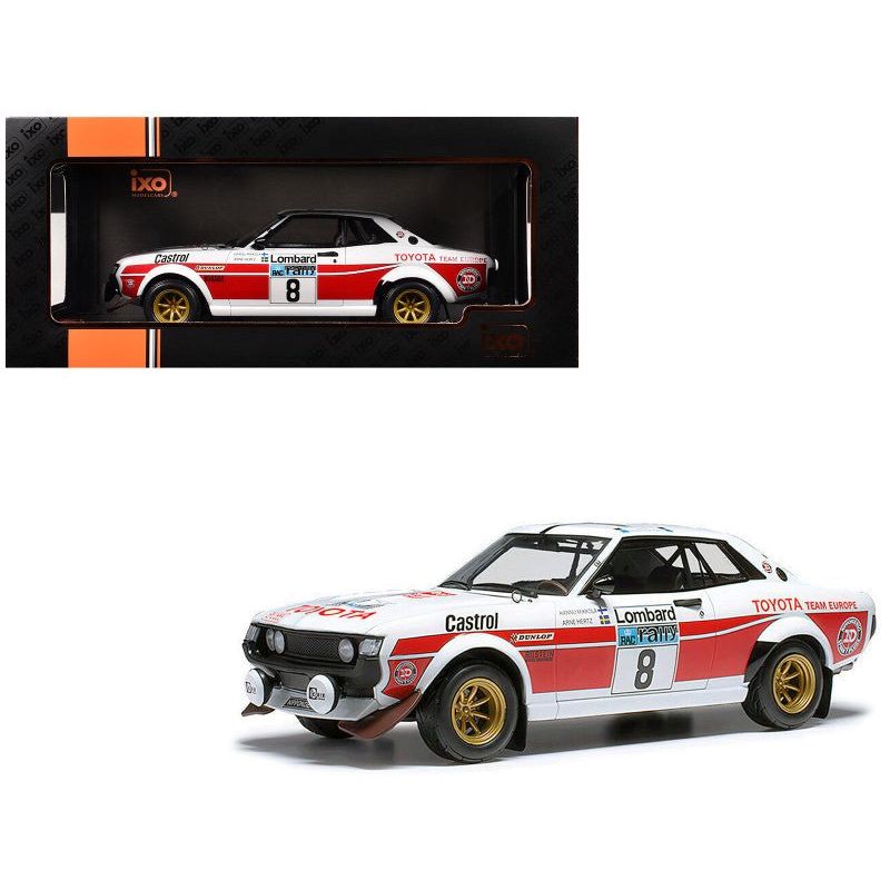Toyota Celica 2000 GT (RA21) 8 Hannu Mikkola - Arne Hertz 2nd Place "RAC Rally" (1977) 1/18 Diecast Model Car by IXO Models - IXO - ModelCars.com