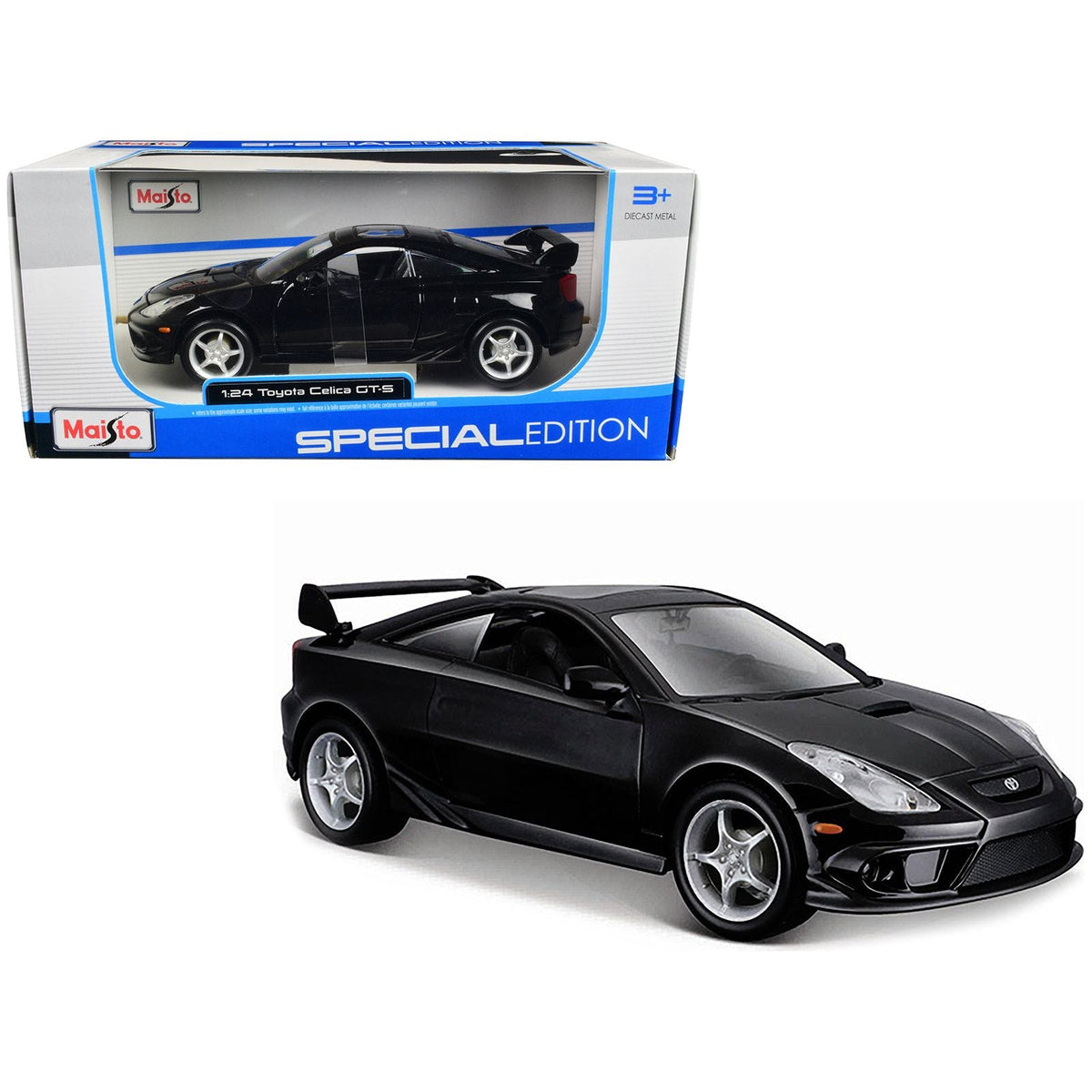 Toyota Celica GT - S Black "Special Edition" Series 1/24 Diecast Model Car by Maisto - Maisto - ModelCars.com