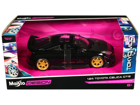 Toyota Celica GT-S Black with Carbon Hood and Sunroof "Maisto Design Tokyo Mod" Series 1/24 Diecast Model Car by Maisto-Maisto-ModelCars.com