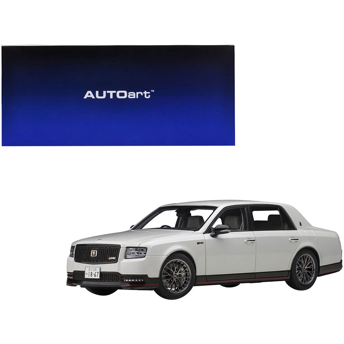 Toyota Century GRMN RHD (Right Hand Drive) Pearl White 1/18 Model Car by Autoart - Autoart - ModelCars.com