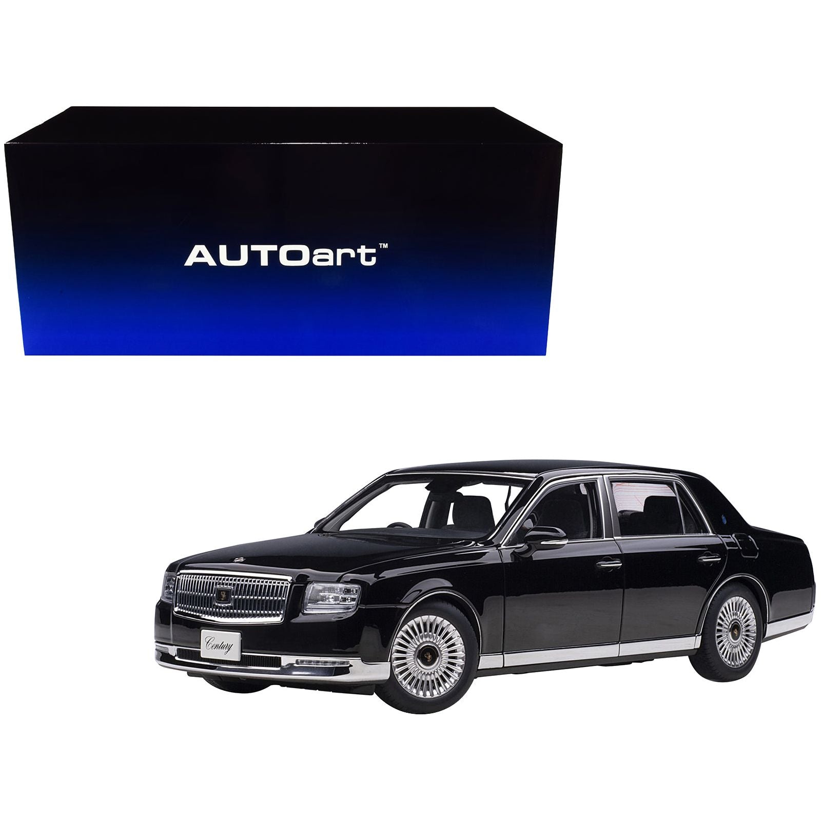 Toyota Century RHD (Right Hand Drive) Black 1/18 Model Car by Autoart - Autoart - ModelCars.com