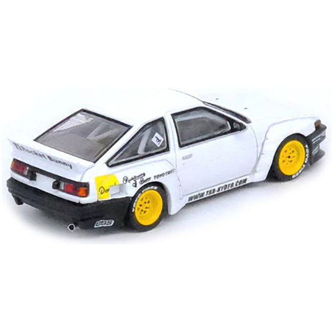 Toyota Corolla AE86 Trueno RHD (Right Hand Drive) White "Pandem/Rocket Bunny" 1/64 Diecast Model Car by Inno Models-Inno Models-ModelCars.com