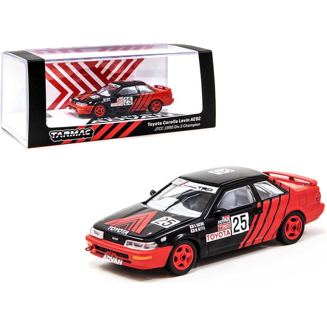Toyota Corolla Levin AE92 25 K. Suzuki - M. Nitta "Advan TRD" JTCC Div. 3 Champion (1990) 1/64 Diecast Model Car by Tarmac Works - Tarmac Works - ModelCars.com