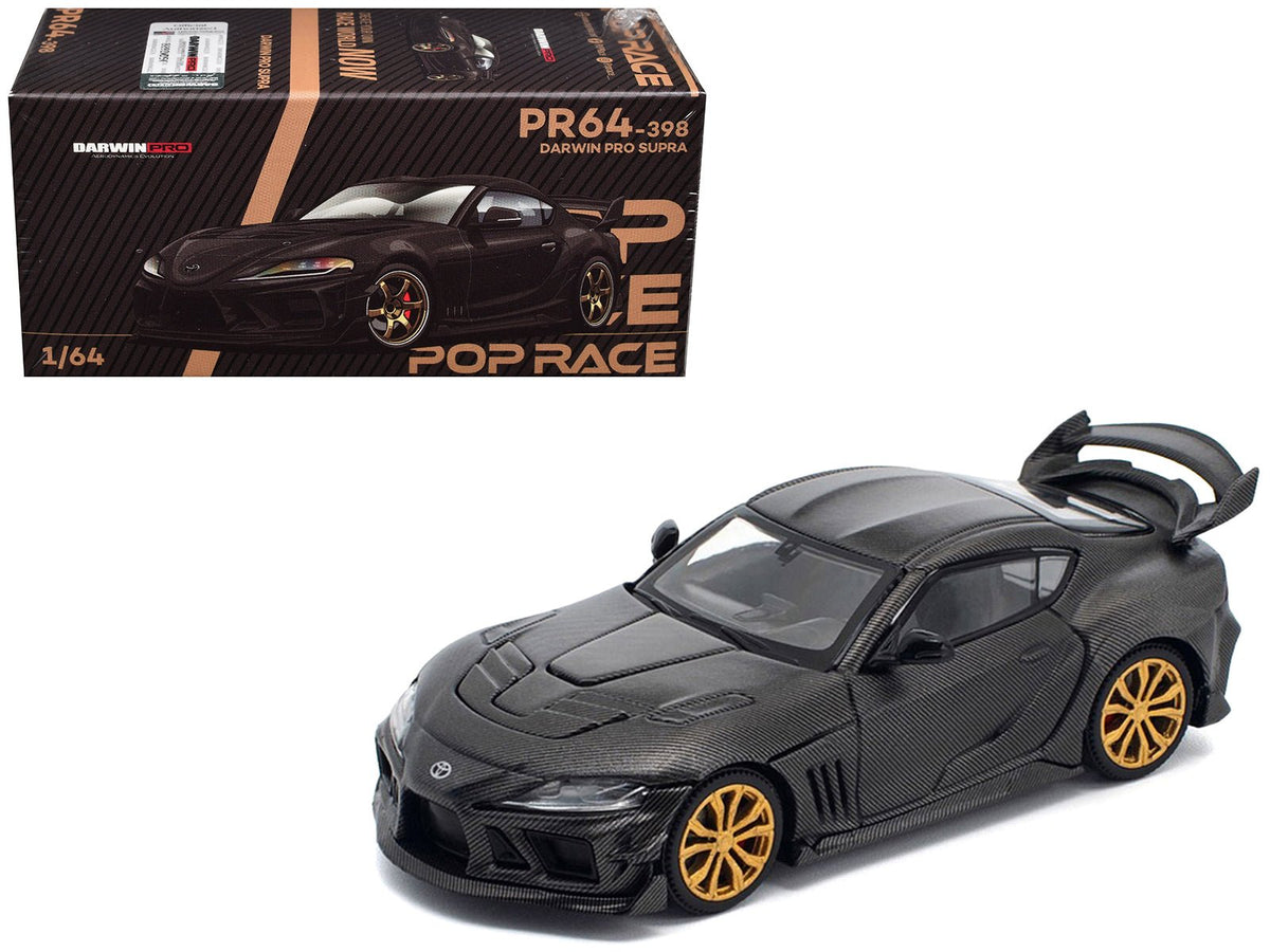 Toyota DarwinPro 66G WBK Supra A90 Full Carbon 1/64 Diecast Model Car by Pop Race-Pop Race-ModelCars.com