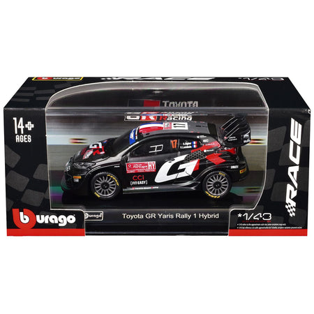 Toyota GR Yaris Rally1 Hybrid #17 Sebastien Ogier - Vincent Landais "Toyota Gazoo Racing WRT" "World Rally Championship" (2024) "Race" Series 1/43 Diecast Model Car by Bburago-Bburago-ModelCars.com