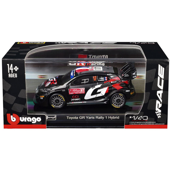 Toyota GR Yaris Rally1 Hybrid #17 Sebastien Ogier - Vincent Landais "Toyota Gazoo Racing WRT" "World Rally Championship" (2024) "Race" Series 1/43 Diecast Model Car by Bburago-Bburago-ModelCars.com