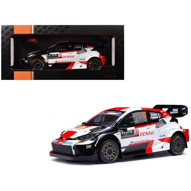 Toyota GR Yaris Rally1 Hybrid #17 Sebastien Ogier - Vincent Landais Winner "Safari Rally" (2023) 1/18 Diecast Model Car by IXO Models-IXO-ModelCars.com