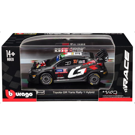 Toyota GR Yaris Rally1 Hybrid #33 Elfyn Evans - Scott Martin "Toyota Gazoo Racing WRT" "World Rally Championship" (2024) "Race" Series 1/43 Diecast Model Car by Bburago-Bburago-ModelCars.com
