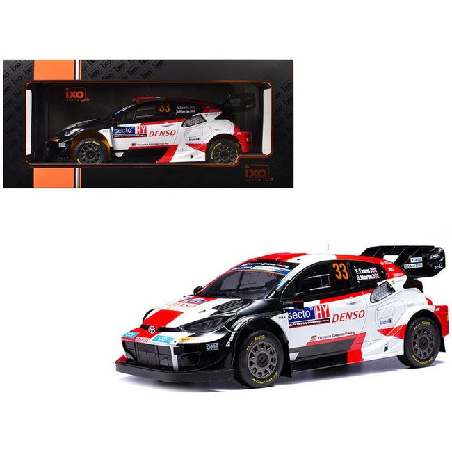 Toyota GR Yaris Rally1 Hybrid 33 Elfyn Evans - Scott Martin Winner "Rally Finland" (2023) 1/18 Diecast Model Car by IXO Models - IXO - ModelCars.com