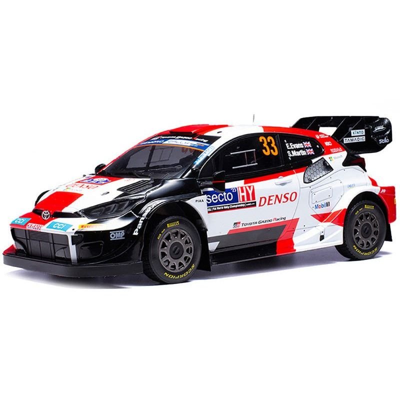 Toyota GR Yaris Rally1 Hybrid #33 Elfyn Evans - Scott Martin Winner "Rally Finland" (2023) 1/18 Diecast Model Car by IXO Models-IXO-ModelCars.com