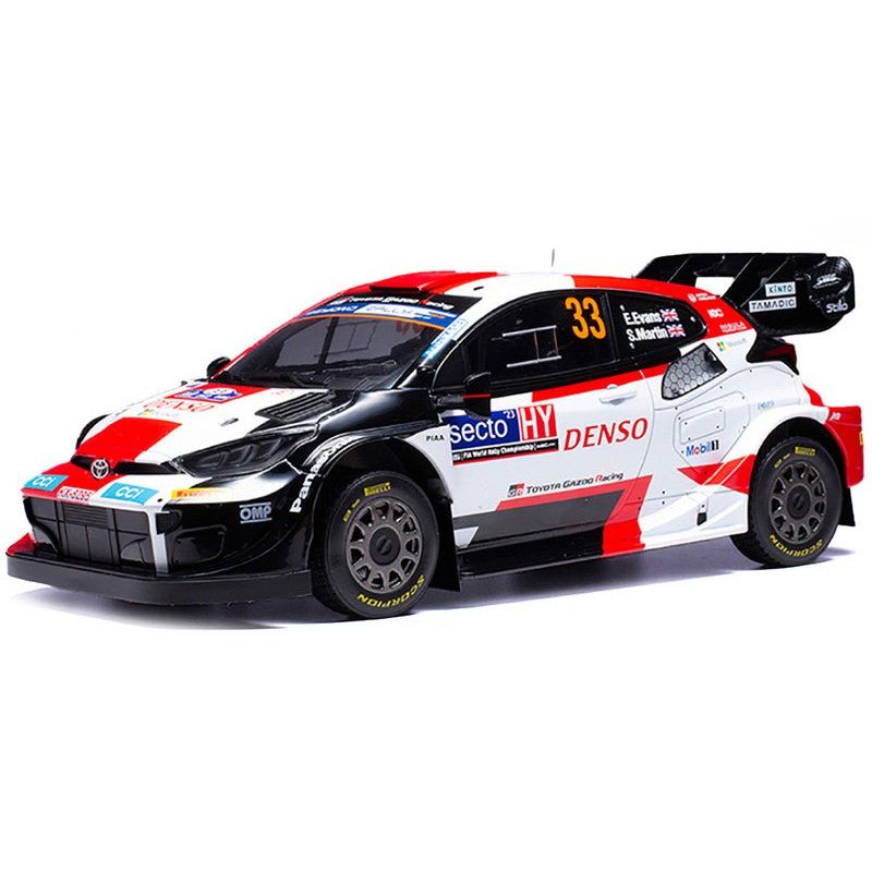 Toyota GR Yaris Rally1 Hybrid 33 Elfyn Evans - Scott Martin Winner "Rally Finland" (2023) 1/18 Diecast Model Car by IXO Models - IXO - ModelCars.com