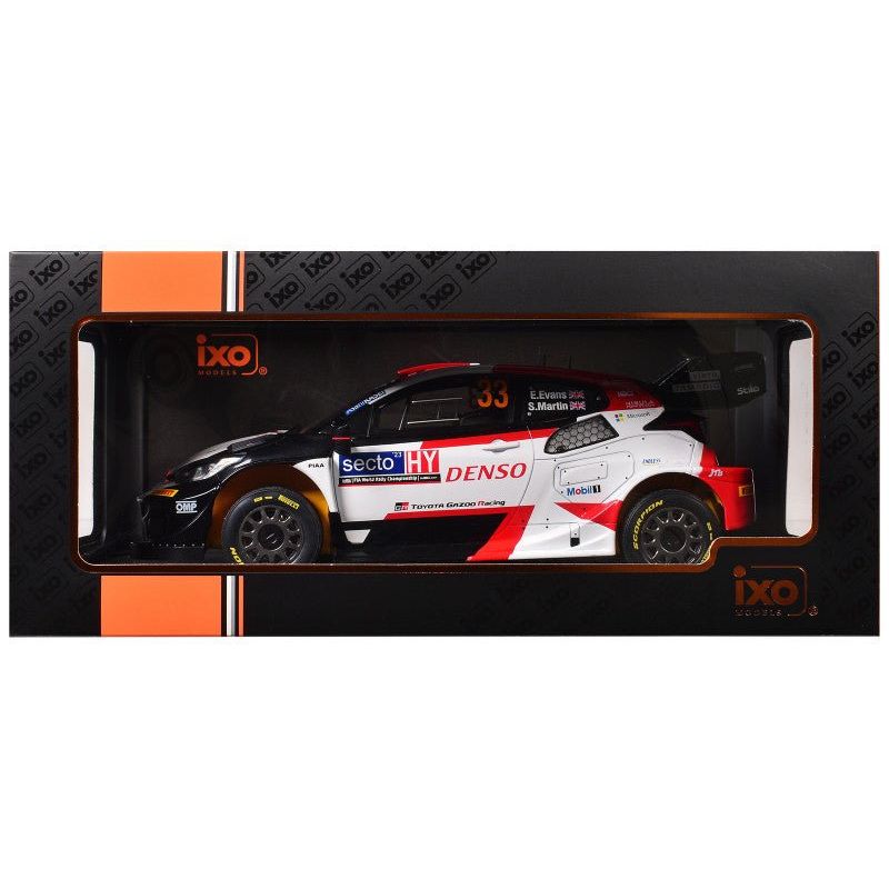 Toyota GR Yaris Rally1 Hybrid 33 Elfyn Evans - Scott Martin Winner "Rally Finland" (2023) 1/18 Diecast Model Car by IXO Models - IXO - ModelCars.com