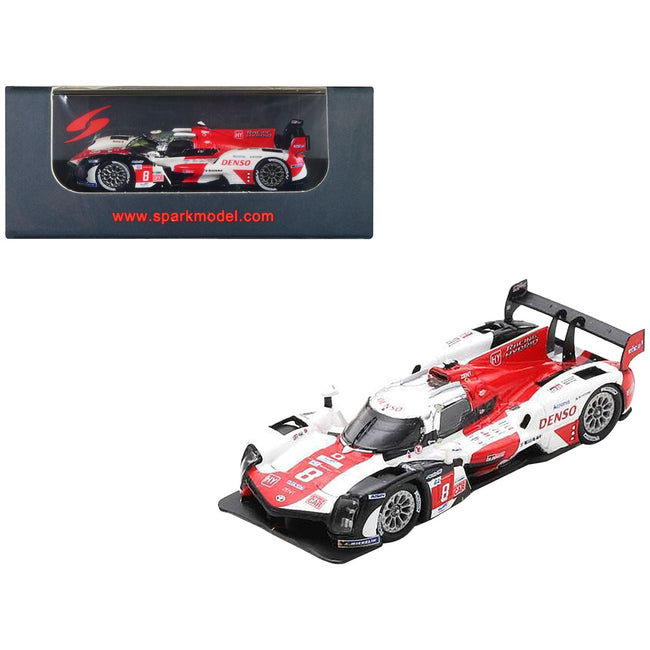 Toyota GR010 Hybrid 8 Sebastien Buemi - Brendon Hartley - Kazuki Nakajima "Toyota Gazoo Racing" 2nd Place 24 Hours of Le Mans (2021) 1/87 (HO) Diecast Model Car by Spark - Spark - ModelCars.com