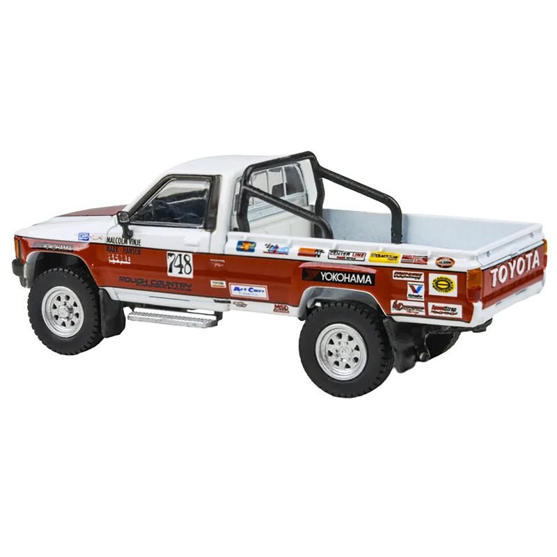 Toyota Hilux Pickup Truck #748 Malcolm Vinje - Mark Hansen "Mojave 250" (1987) 1/64 Diecast Model Car by Paragon Models-Paragon-ModelCars.com