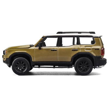Toyota Land Cruiser 250 Sand with White Top 1/64 Diecast Model Car by Trends Hobby-Trends Hobby-ModelCars.com