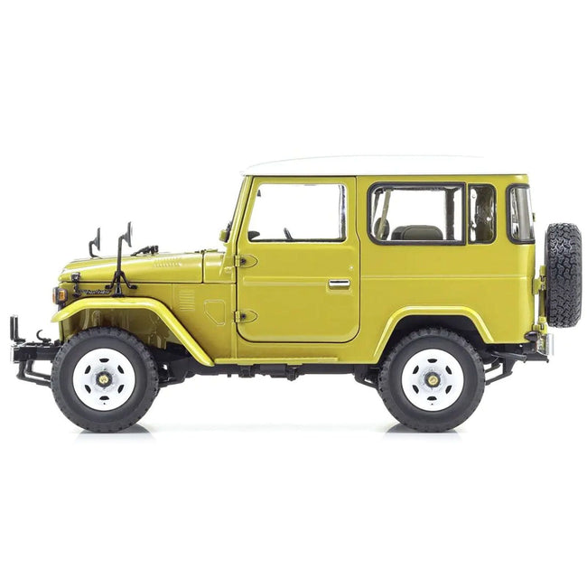 Toyota Land Cruiser 40 Van RHD (Right Hand Drive) Yellow 1/18 Diecast Model Car by Kyosho-Kyosho-ModelCars.com