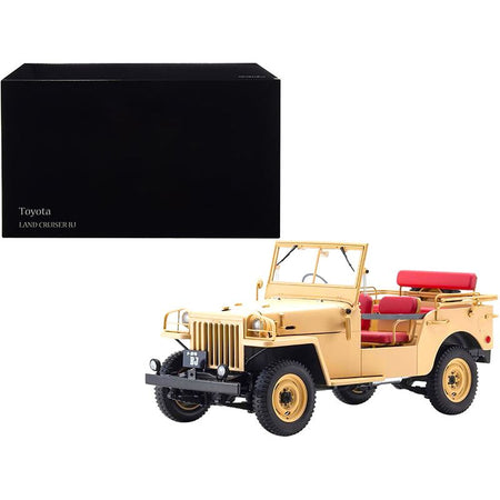Toyota Land Cruiser BJ RHD (Right Hand Drive) Beige 1/18 Diecast Model Car by Kyosho-Kyosho-ModelCars.com