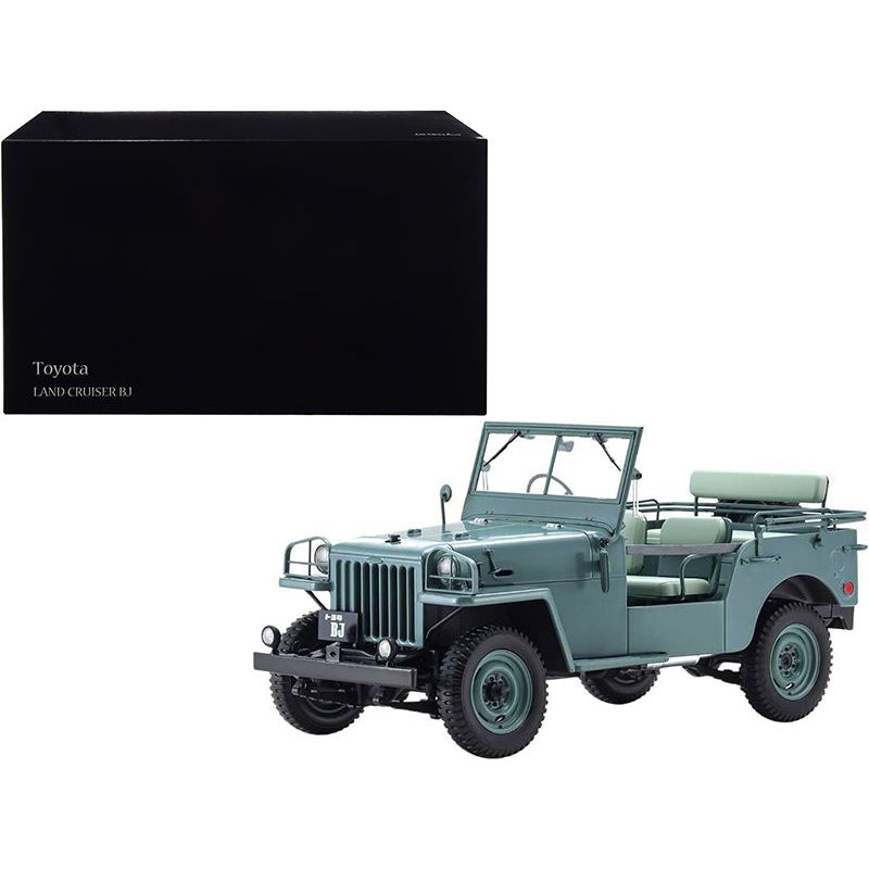 Toyota Land Cruiser BJ RHD (Right Hand Drive) Green 1/18 Diecast Model Car by Kyosho - Kyosho - ModelCars.com