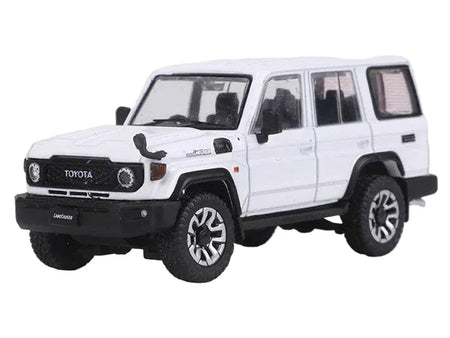 Toyota Land Cruiser (J76) RHD (Right Hand Drive) White 1/64 Diecast Model Car by GCD-GCD-ModelCars.com