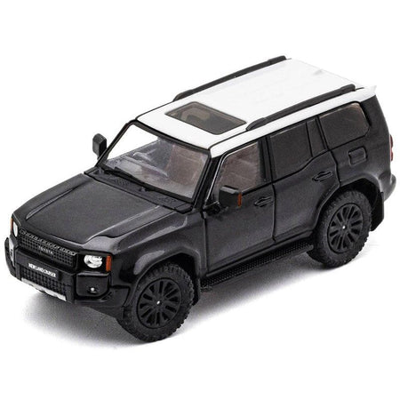 Toyota Land Cruiser Prado 250 Black with White Top 1/64 Diecast Model Car by GCD - GCD - ModelCars.com