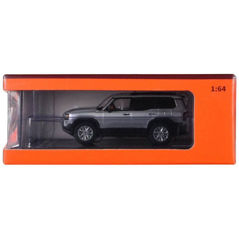 Toyota Land Cruiser Prado 250 Silver Metallic with White Top 1/64 Diecast Model Car by GCD - GCD - ModelCars.com