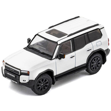 Toyota Land Cruiser Prado 250 White Metallic 1/64 Diecast Model Car by GCD - GCD - ModelCars.com