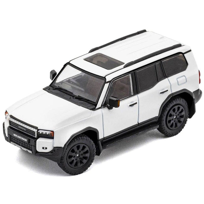 Toyota Land Cruiser Prado 250 White Metallic 1/64 Diecast Model Car by GCD-GCD-ModelCars.com