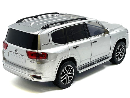 Toyota Land Cruiser Silver Metallic with Sun Roof 1/24 Diecast Model Car-Other-ModelCars.com