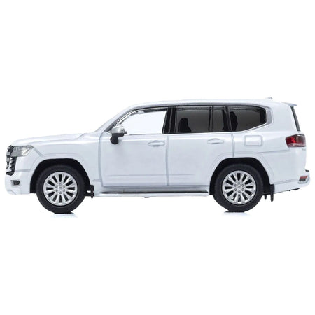 Toyota Land Cruiser ZX RHD (Right Hand Drive) White with Mini Book No.14 1/64 Diecast Model Car by Kyosho - Kyosho - ModelCars.com