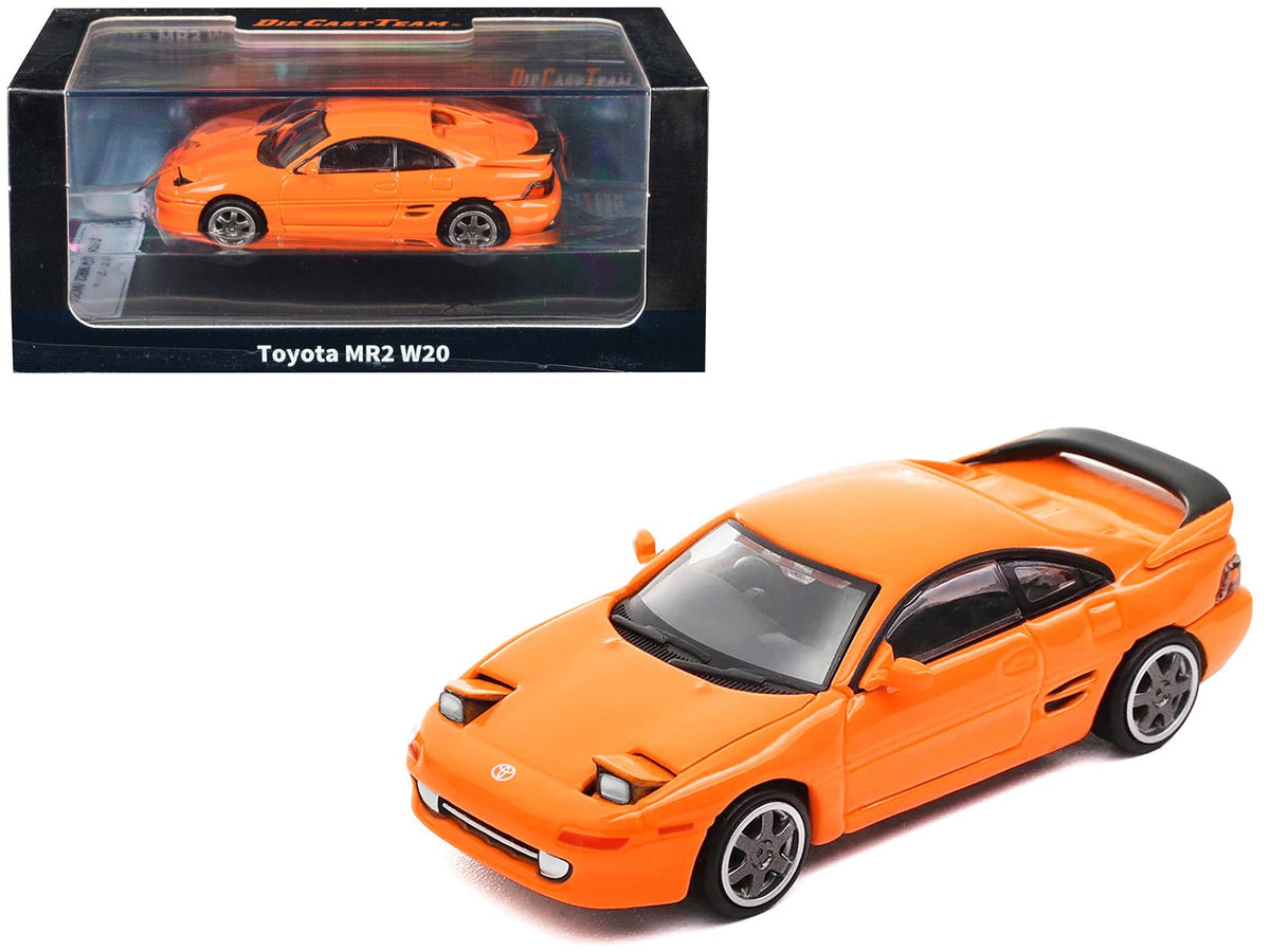 Toyota MR2 W20 RHD (Right Hand Drive) Orange 1/64 Diecast Model Car by Die Cast Team-Die Cast Team-ModelCars.com