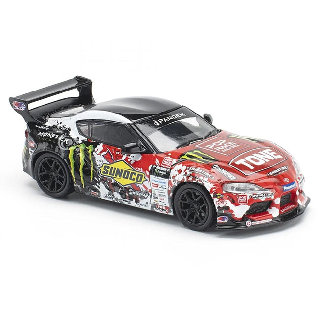 Toyota Pandem GR Supra RHD (Right Hand Drive) Daigo Saito "D1 Grand Prix" (2024) 1/64 Diecast Model Car by Pop Race-Pop Race-ModelCars.com