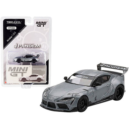 Toyota Pandem GR Supra V1.0 Matt Gray Metallic Limited Edition to 2400 pieces Worldwide 1/64 Diecast Model Car by True Scale Miniatures - True Scale Miniatures - ModelCars.com