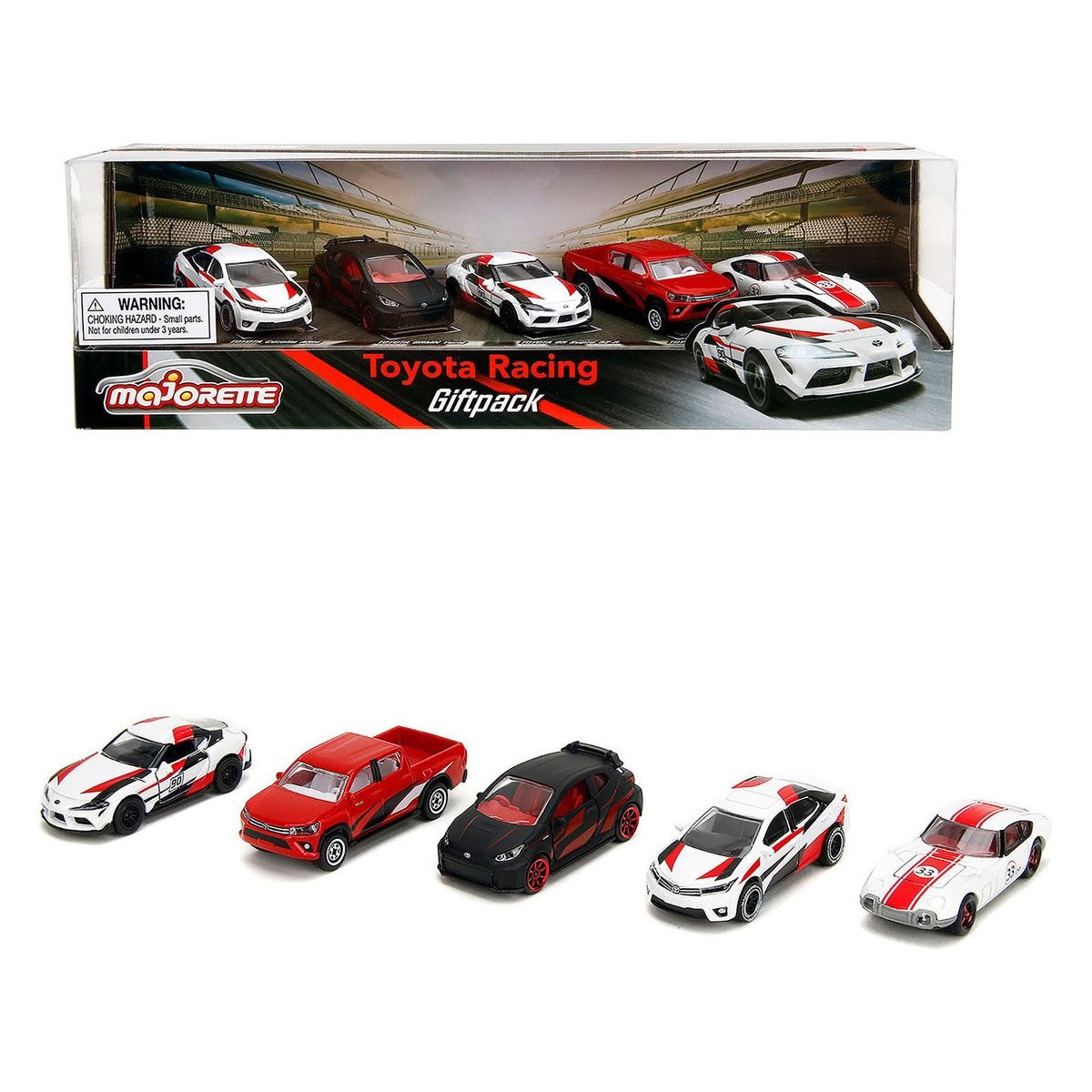 Toyota Racing Giftpack (2024) 5 piece Set 1/64 Diecast Model Cars by Majorette - Majorette - ModelCars.com