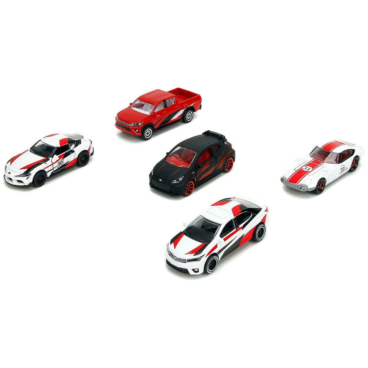 Toyota Racing Giftpack (2024) 5 piece Set 1/64 Diecast Model Cars by Majorette - Majorette - ModelCars.com