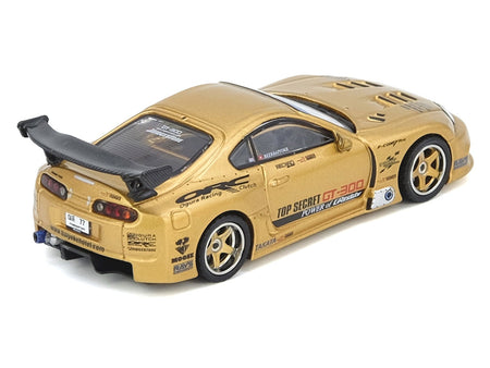 Toyota Supra (A80) "Top Secret Thailand" GT300 RHD (Right Hand Drive) Gold Metallic "Tokyo Auto Salon Kuala Lumpur 2025 Event Exclusive" 1/64 Diecast Model Car by Inno Models-Inno Models-ModelCars.com