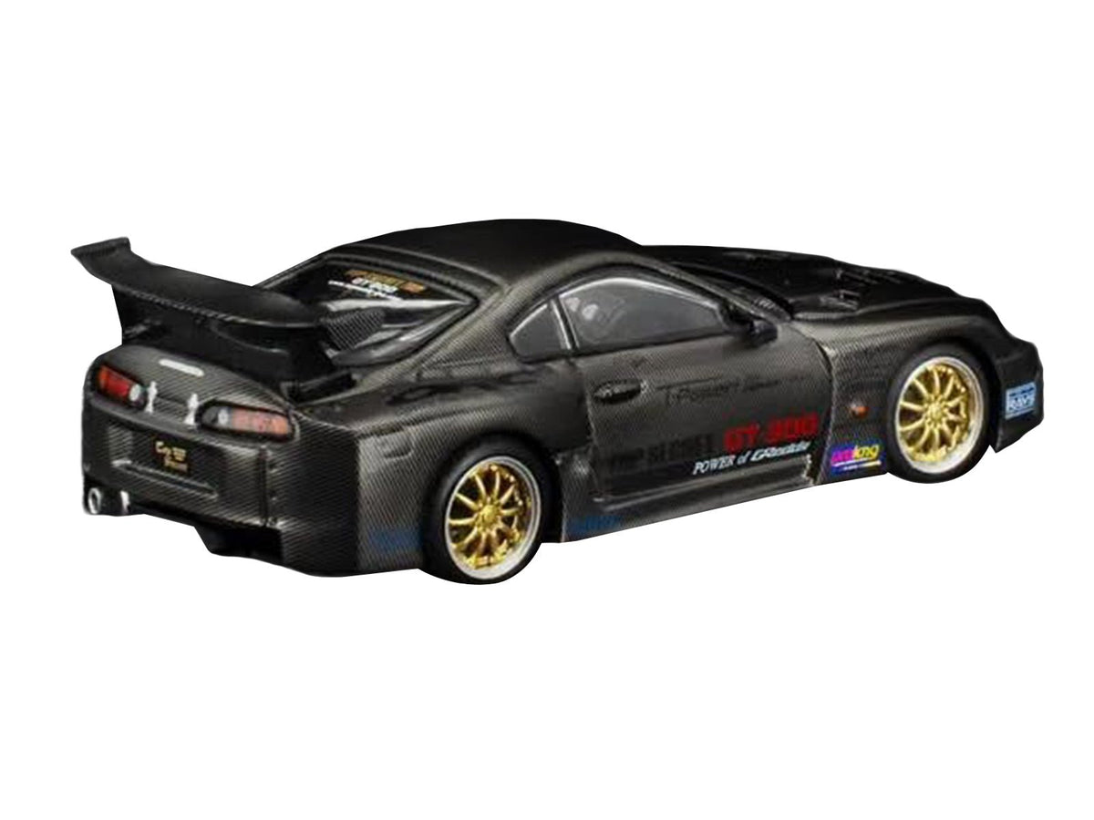 Toyota Supra "Top Secret" GT300 RHD (Right Hand Drive) Black Carbon "Thailand Diecast Expo 2026" 1/64 Diecast Model Car by Pop Race-Pop Race-ModelCars.com