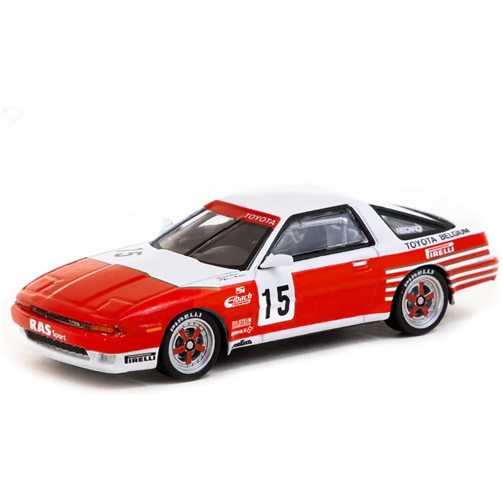 Toyota Supra Turbo (MA70) 15 Maurizio Micangeli - Enzo Calderari "European Touring Car Championship" (1987) "Hobby64" Series 1/64 Diecast Model Car by Tarmac Works - Tarmac Works - ModelCars.com