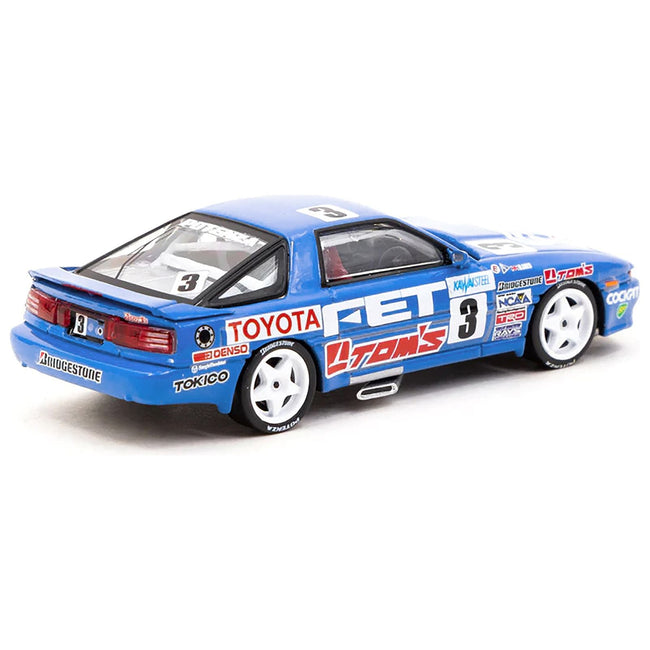 Toyota Supra Turbo (MA70) RHD (Right Hand Drive) 3 Geoff Lees "Macau Guia Race" (1989) Special Edition "Hobby64" Series 1/64 Diecast Model Car by Tarmac Works - Tarmac Works - ModelCars.com