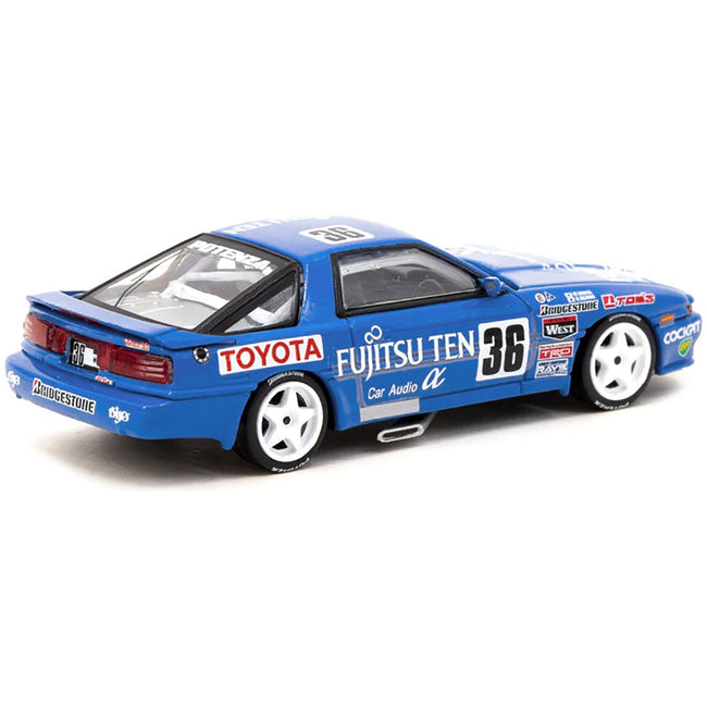 Toyota Supra Turbo (MA70) RHD (Right Hand Drive) 36 Masanori Sekiya - Hitoshi Ogawa JTC (Japanese Touring Car Championship) (1990) "Hobby64" Series 1/64 Diecast Model Car by Tarmac Works - Tarmac Works - ModelCars.com