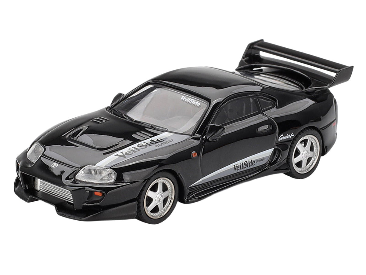 Toyota Supra "VeilSide Combat V-II" Black Limited Edition 1/64 Diecast Model Car by Mini GT-Mini GT-ModelCars.com