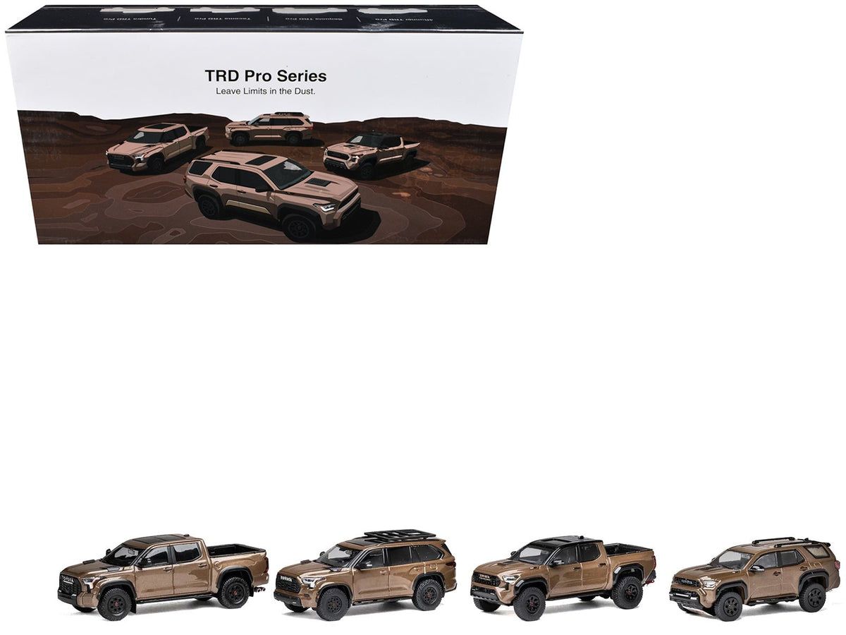 Toyota TRD PRO Mudbath 4 Car Set Limited Edition to 200 pieces Worldwide 1/64 Diecast Model Cars by GCD-GCD-ModelCars.com