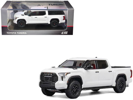 Toyota Tundra Pickup Truck White 1/64 Diecast Model Car by CM Model-CM Models-ModelCars.com