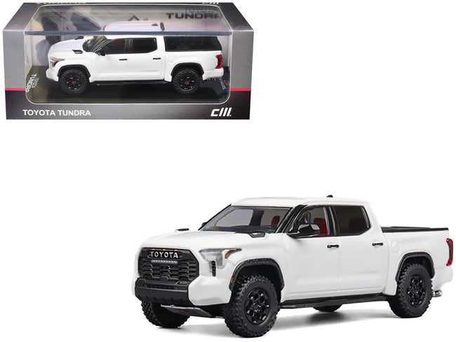 Toyota Tundra Pickup Truck White 1/64 Diecast Model Car by CM Model-CM Models-ModelCars.com