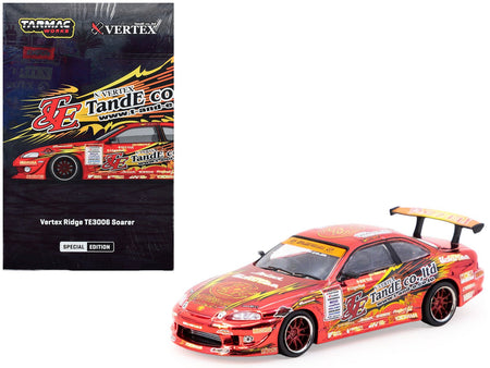 Toyota VERTEX Ridge TE3006 Soarer RHD (Right Hand Drive) Chrome Red with Graphics "Tokyo Auto Salon 2026" "Global64" Series 1/64 Diecast Model Car by Tarmac Works-Tarmac Works-ModelCars.com