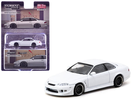 Toyota VERTEX Soarer JZZ30 RHD (Right Hand Drive) White Metallic "Global64" Series 1/64 Diecast Model Car by Tarmac Works-Tarmac Works-ModelCars.com
