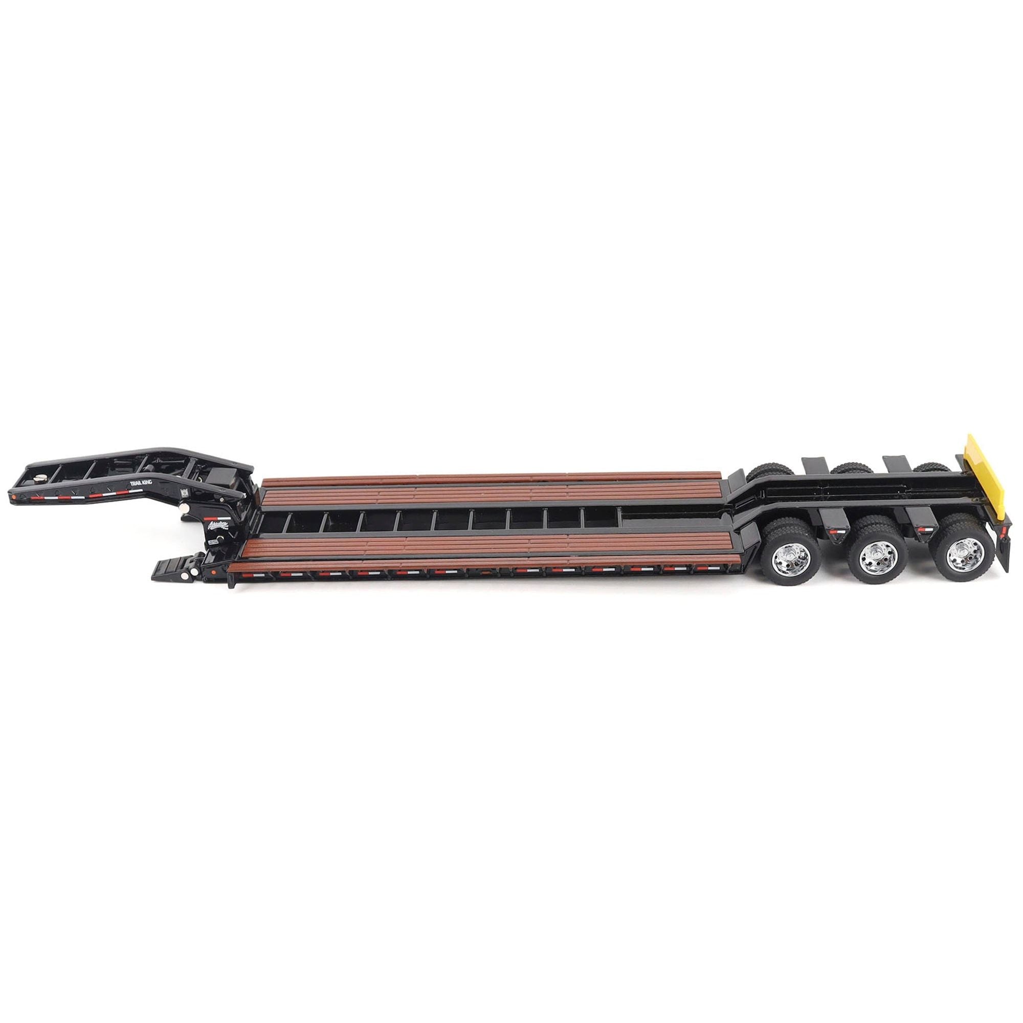 Trail King TK120 Hydraulic Detachable Gooseneck Lowboy Trailer Black (Regular Version) "Transport Series" 1/50 Diecast Model by Diecast Masters - Diecast Masters - ModelCars.com