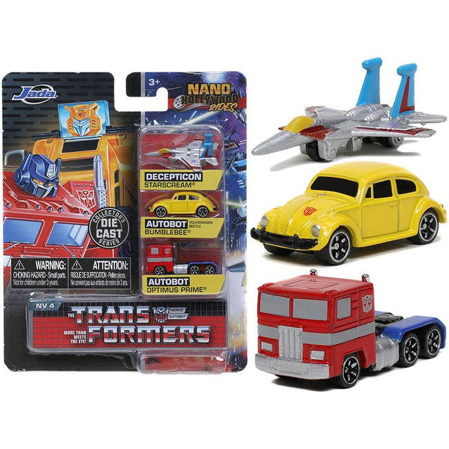 "Transformers" 3 piece Set Release 2 "Nano Hollywood Rides" Diecast Models by Jada-Jada-ModelCars.com